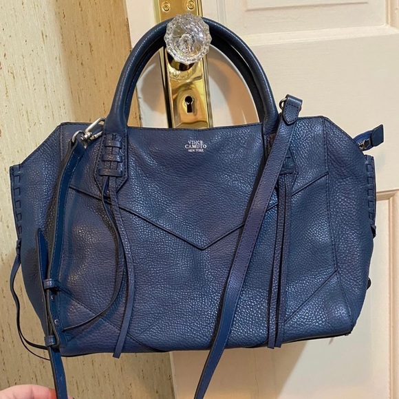 Vince Camuto leather satchel. - Picture 3 of 9